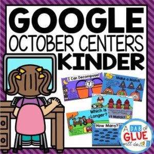 October and Halloween Google Slides for Kindergarten