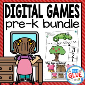 E-Learning Pre-K Digital Learning Bundle (PreK Distance Learning)