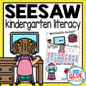 Know It, Show It - SeeSaw Literacy Activities KINDERGARTEN Digital Bundle