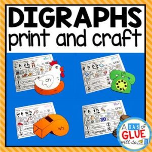 Digraph Crafts Bundle and Digraph Activities