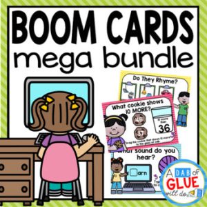 Boom Cards Digital Mega Bundle for Boom Cards Distance Learning {Pre-K, K, & 1)