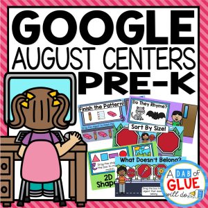 August and Back to School Google Slides for Pre-K