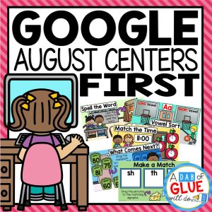August and Back to School Google Slides for First Grade