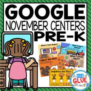 November and Thanksgiving Google Slides for PreK