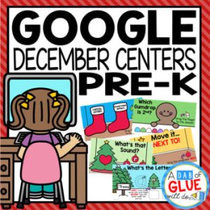 December and Christmas Google Slides for Pre-K