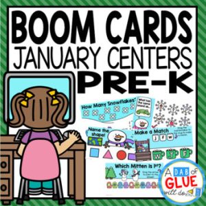 January and Winter Boom Cards for Pre-K