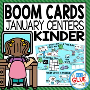 January and Winter Boom Cards for Kindergarten