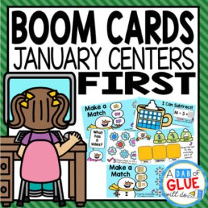 January and Winter Boom Cards for 1st Grade