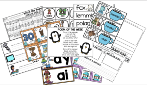 Monthly Math and Literacy Centers MEGA Bundle - A Dab of Glue Will Do