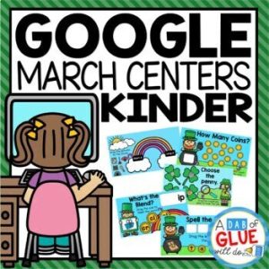 St. Patrick's Day and March Google Slides for Kindergarten