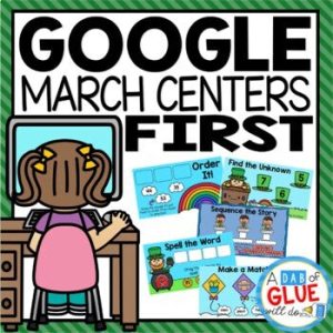 St. Patrick's Day and March Google Slides for First Grade