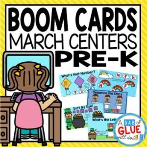St. Patrick's Day and March Boom Cards for Pre-K