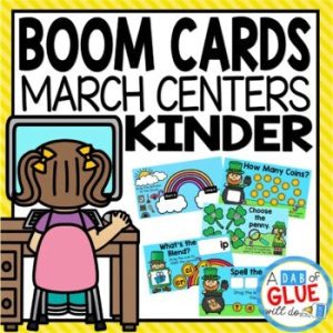 St. Patrick's Day and March Boom Cards for Kindergarten