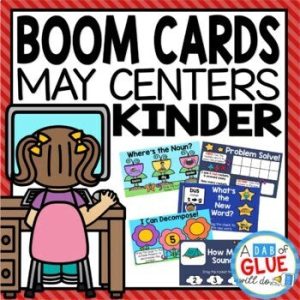 May and Spring Boom Card Activities for Kindergarten