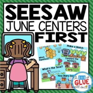 June and Summer Seesaw Activities for First Grade