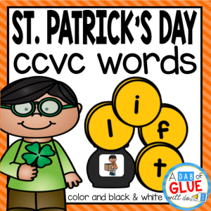 St. Patrick's Day CVCC Word Building Activity