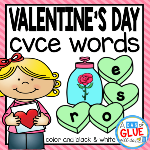 Valentine's Day CVCE Word Building Activity