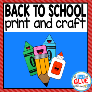 Back to School Paper Craft Activity