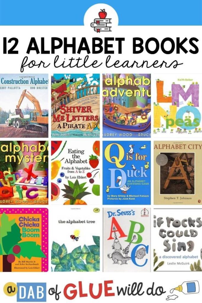 12 alphabet book covers