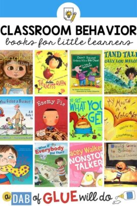 12 book covers of books that are great to read for classroom behavior