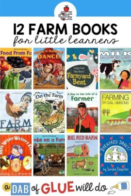 book covers of 12 farm books