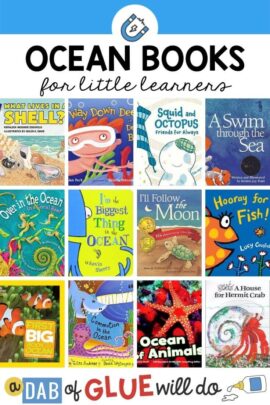 12 book covers of ocean books