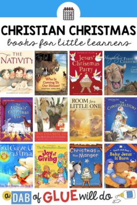 A list of religious Christian books about Christmas