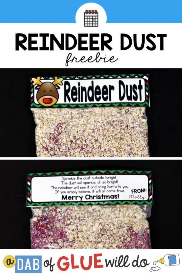 How To Make Reindeer Food - A Dab of Glue Will Do