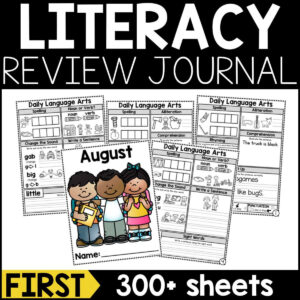 Daily Literacy Review Journal {GROWING} Bundle for First Grade