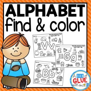 Alphabet Find and Color