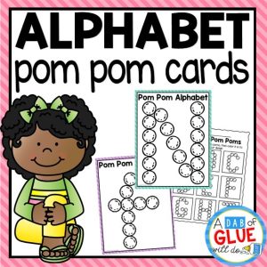 Alphabet Pom Pom Cards