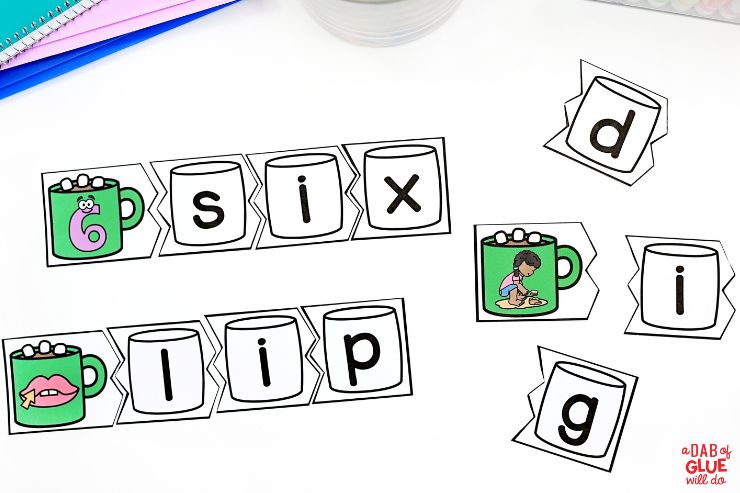Write and wipe puzzles for kindergarten students with a January theme