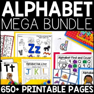 Alphabet Bundle: Crafts, Posters, Puzzles, Worksheets, and Activities