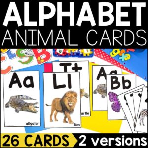 Alphabet Animal Letter ID Cards