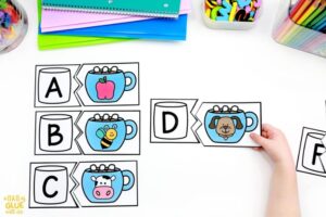 January Math and Literacy Centers for Pre-K A Dab of Glue Will Do