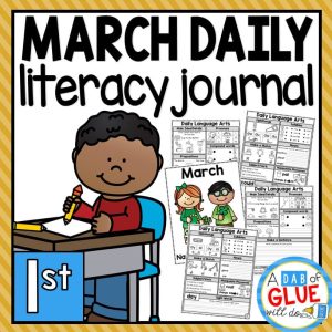 March Daily Literacy Review Journal for First Grade
