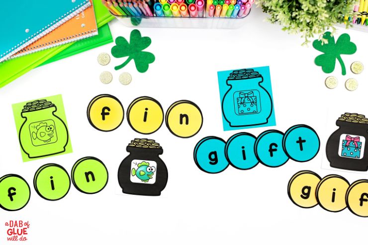 Celebrate St. Patrick's Day with this fun and educational hands-on word building activity bundle! Perfect for kindergarten and early elementary students. 