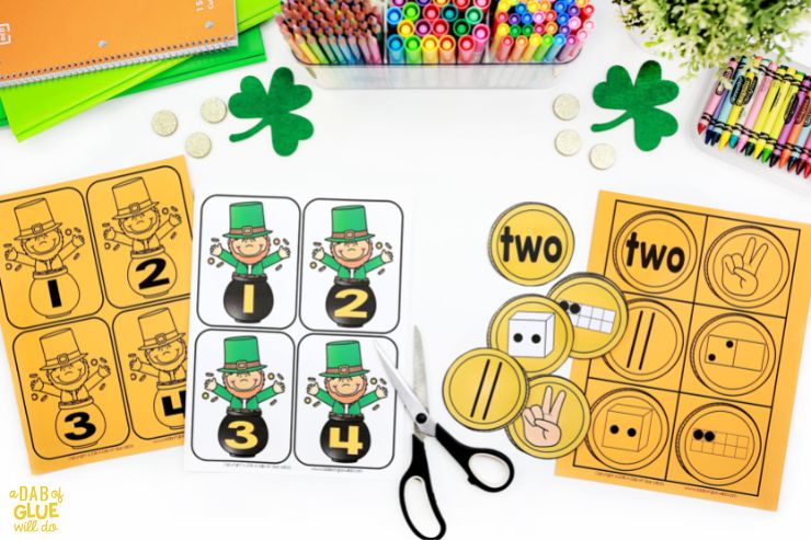 Get your little ones excited about St. Patrick's Day with this fun Number Match-Up activity!