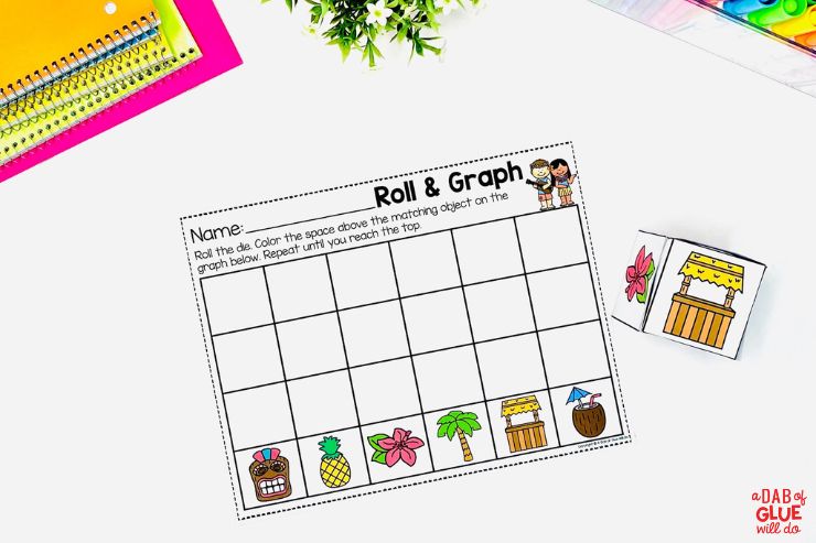 Roll and graph dice game