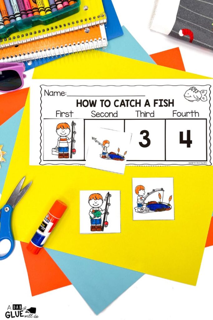 how to catch a fish sequencing activity for prek