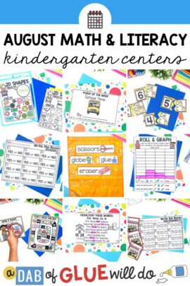 Discover fun and engaging August Kindergarten Math & Literacy Centers. End your summer with an educational bang and start school off right!