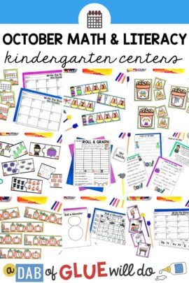 Celebrate learning this fall season! Dive deep into our October-themed kindergarten math and literacy centers.