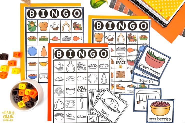 Send your students off for Thanksgiving break after playing this fun bingo game as a class! Perfect for a class party or fun friday activity!