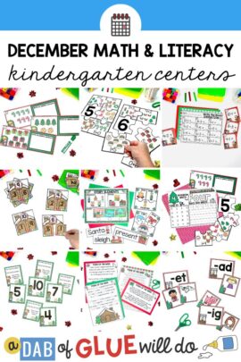 Explore our Festive-Themed December Kindergarten Math & Literacy Centers full of fun and engaging educational activities for young learners.