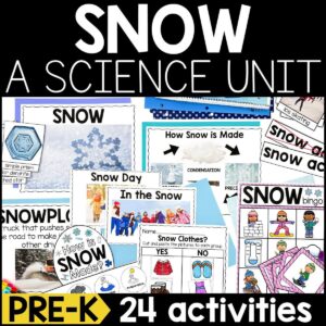 Snow Science Unit for Pre-K
