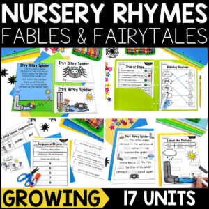 Nursery Rhymes, Fairy Tales, & Fables Activities & Posters {Growing} Bundle