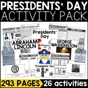 Presidents Day Activity Pack
