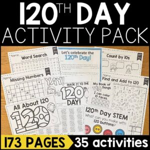 120 Days of School Activity Pack