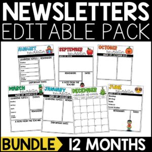 Newsletter Editable Pack Bundle