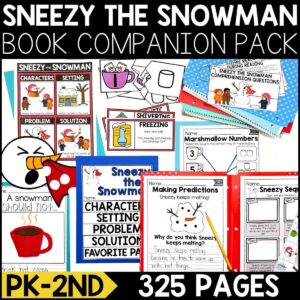Sneezy the Snowman Book Activities